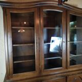 Solid wood library showcase