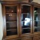 Solid wood library showcase