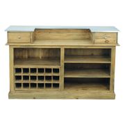 Bar industriel en bois massif