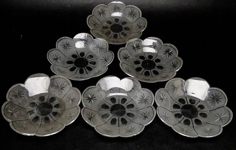B1A set of 6 plates in Biedermeier style