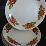 6 Bavaria W Germany floral dinner plates