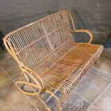 Rattan bench