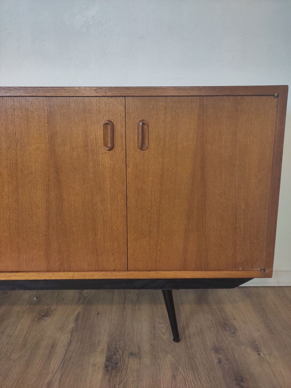 Scandinavian teak and metal sideboard