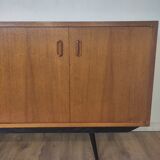 Scandinavian teak and metal sideboard