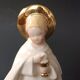 Faience statue from Desvres, communion angel by Gabriel Fourmaintraux.