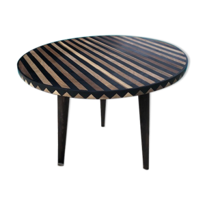 table résine et noyer