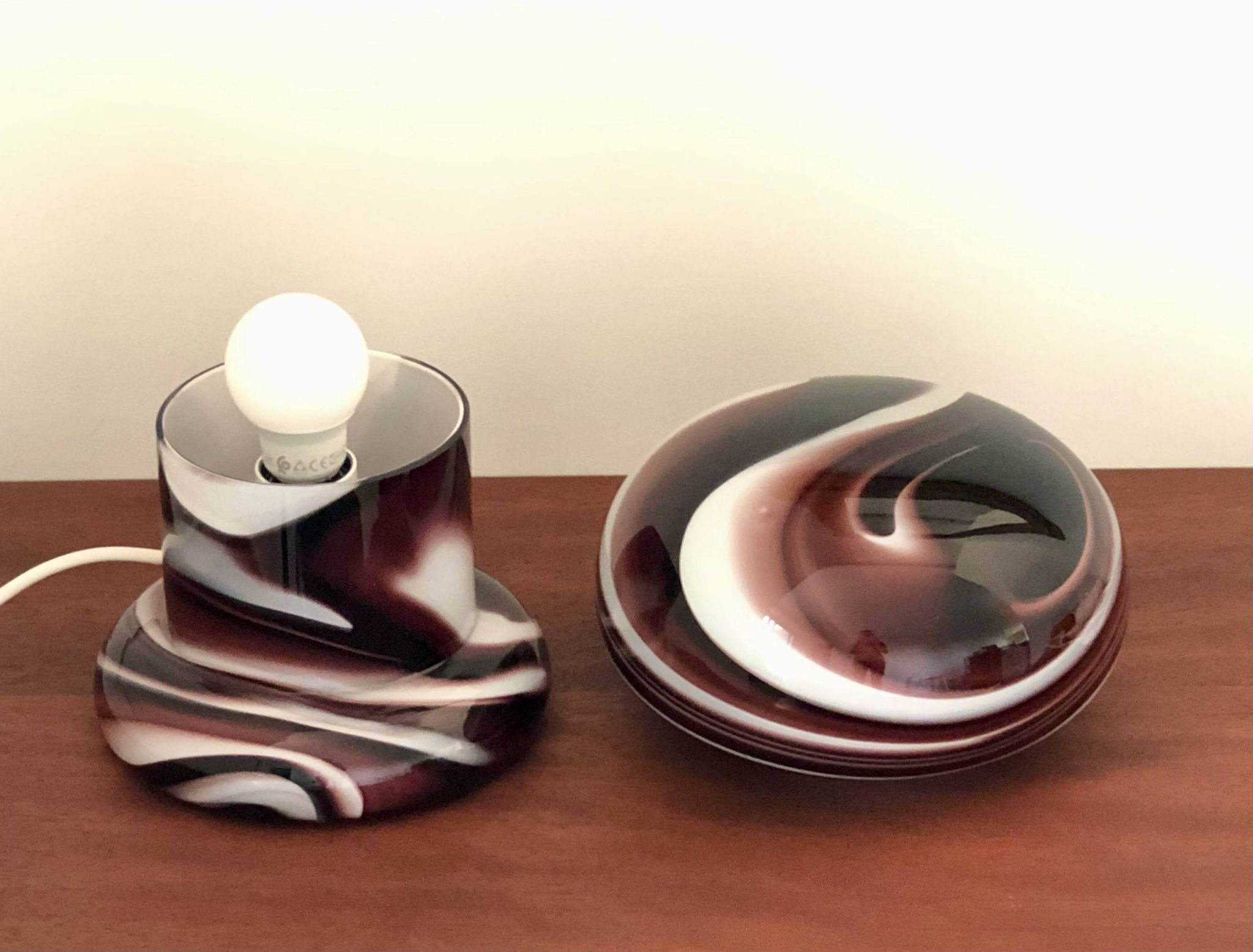 Lampe à poser en verre Murano par Carlo Moretti, Italie années 60