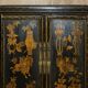 Chinese lacquered wedding cabinet painted circa 1920