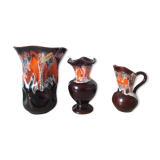 Vases and basket Vallauris