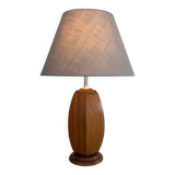 Mid Century Scandinavian teak table lamp 70's design minimalist
