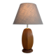 Mid Century Scandinavian teak table lamp 70's design minimalist