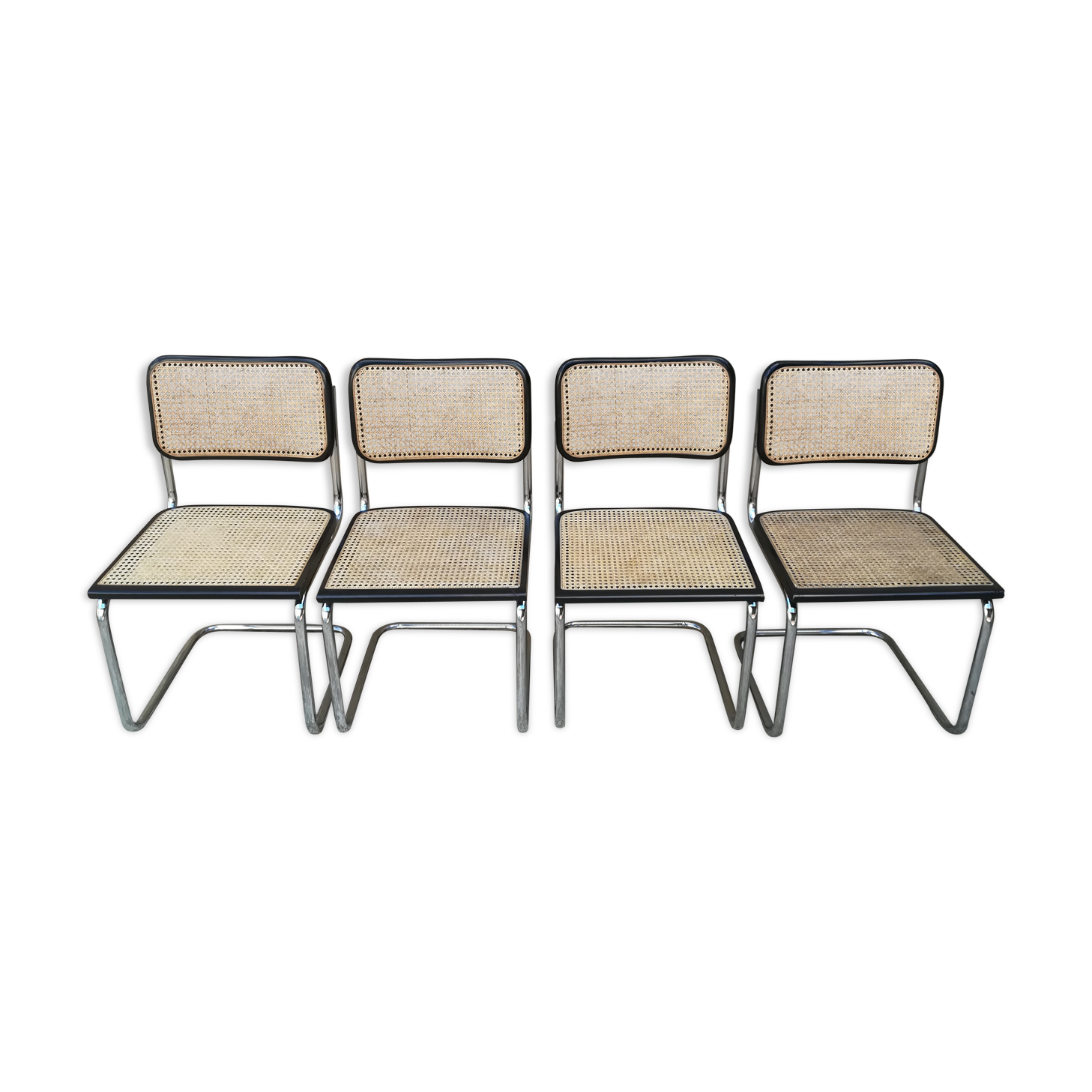 4 chairs b32 cesca by Marcel Breuer