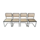 4 chaises b32 cesca de Marcel Breuer