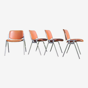 4 chairs DSC 106 by Giancarlo Piretti for Castelli
