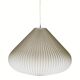 Space age cocoon plisse pendant lamps, 1960s