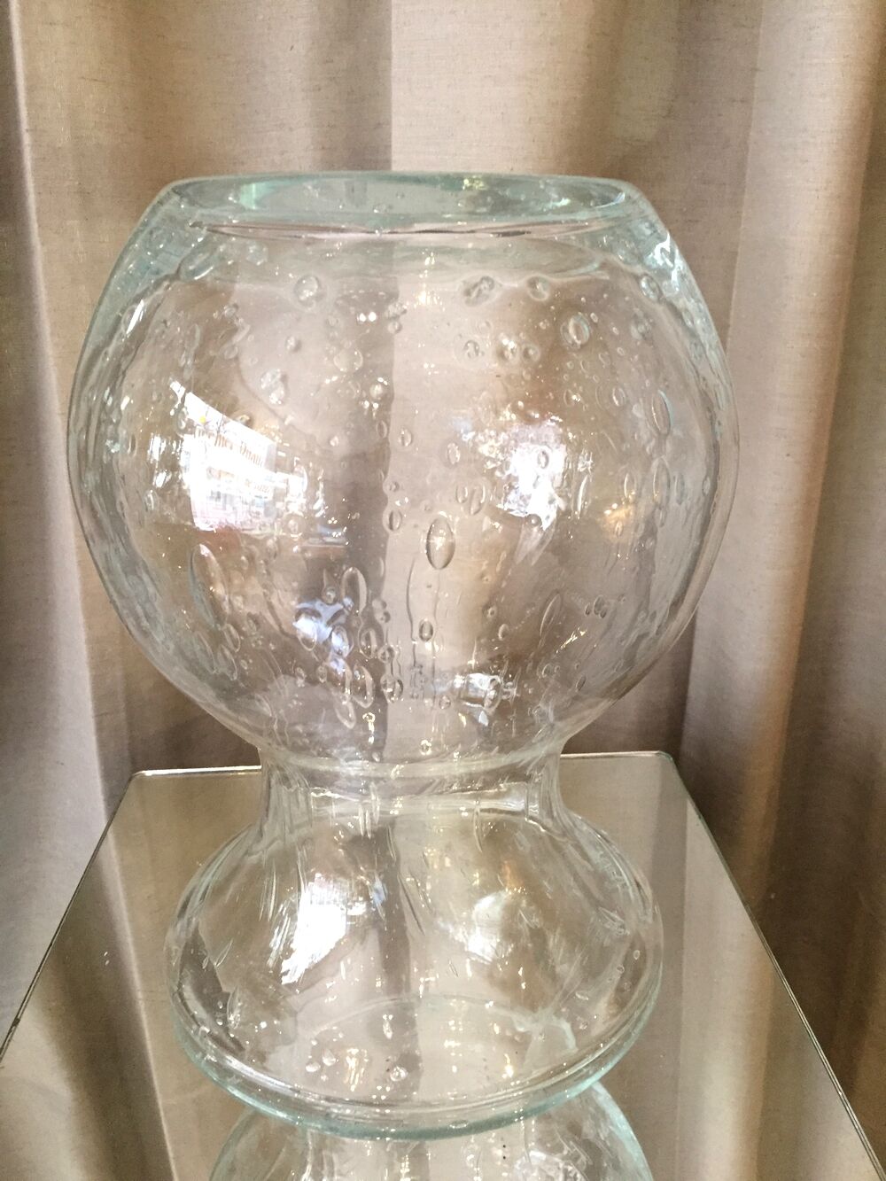 Crystal bubble vase