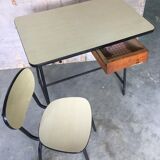 Desk and chair in formica