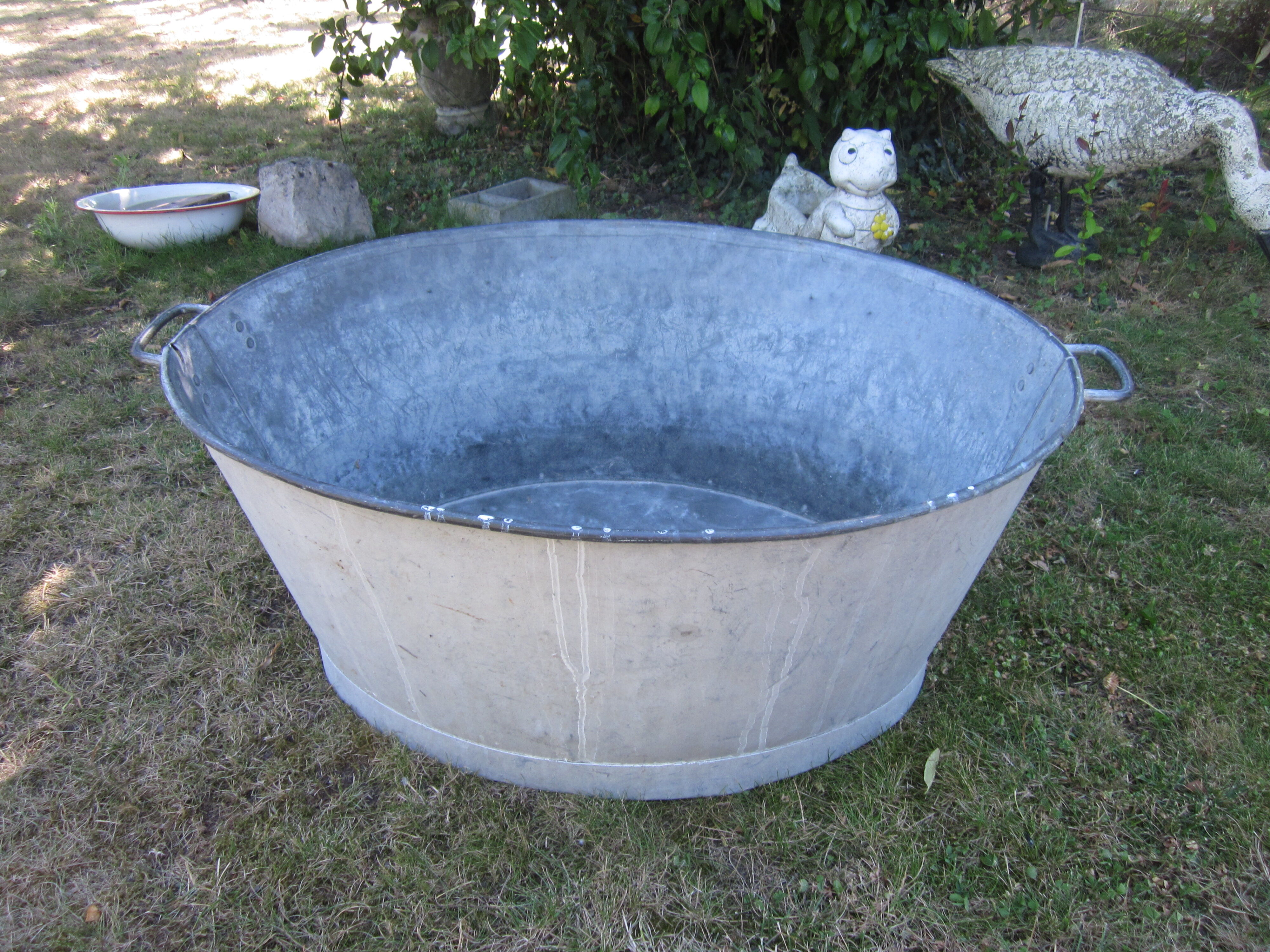 Old zinc basin