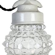 Vintage White Porcelain Pendant Light, 1970s