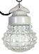 Vintage White Porcelain Pendant Light, 1970s