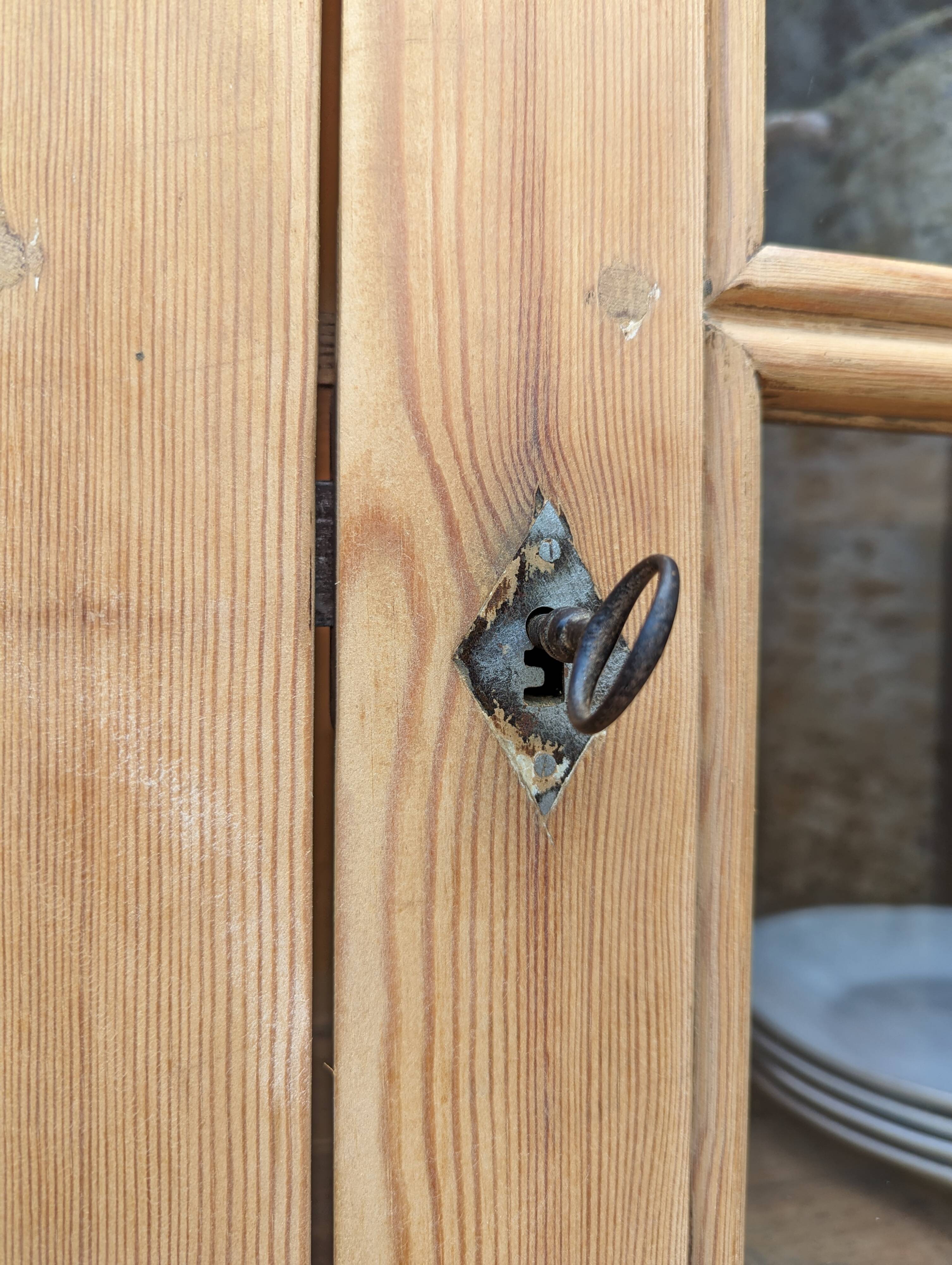 Old glazed furniture