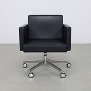 Lounge Chair Leather and Chrome by Poltrona Frau, 1990s
