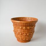 curved wicker plant pot 17 x 20 cm