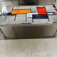 Vintage 70's chrome ceramic coffee table antonio de nisco for juliette belarti