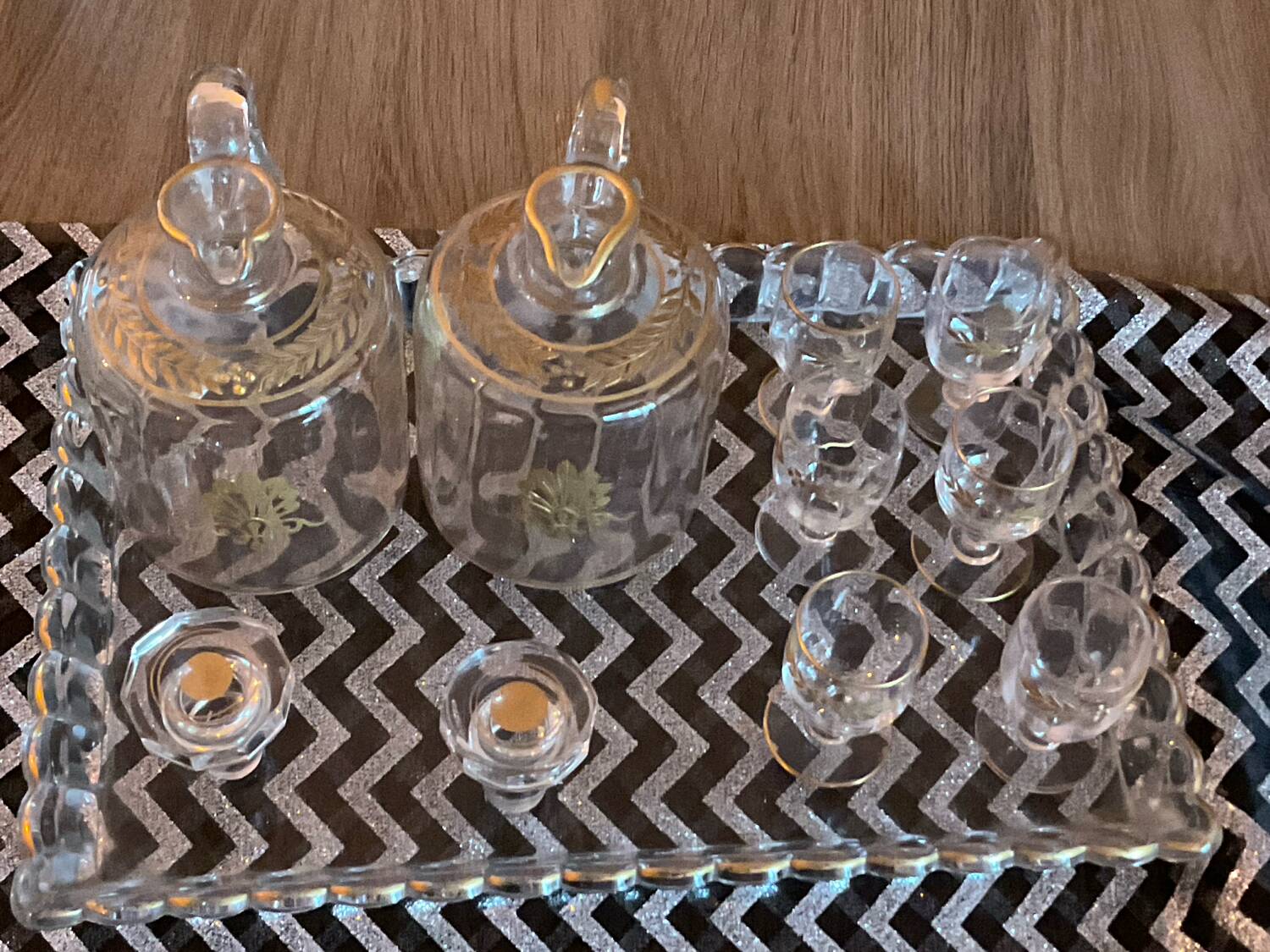 Baccarat service liqueur
