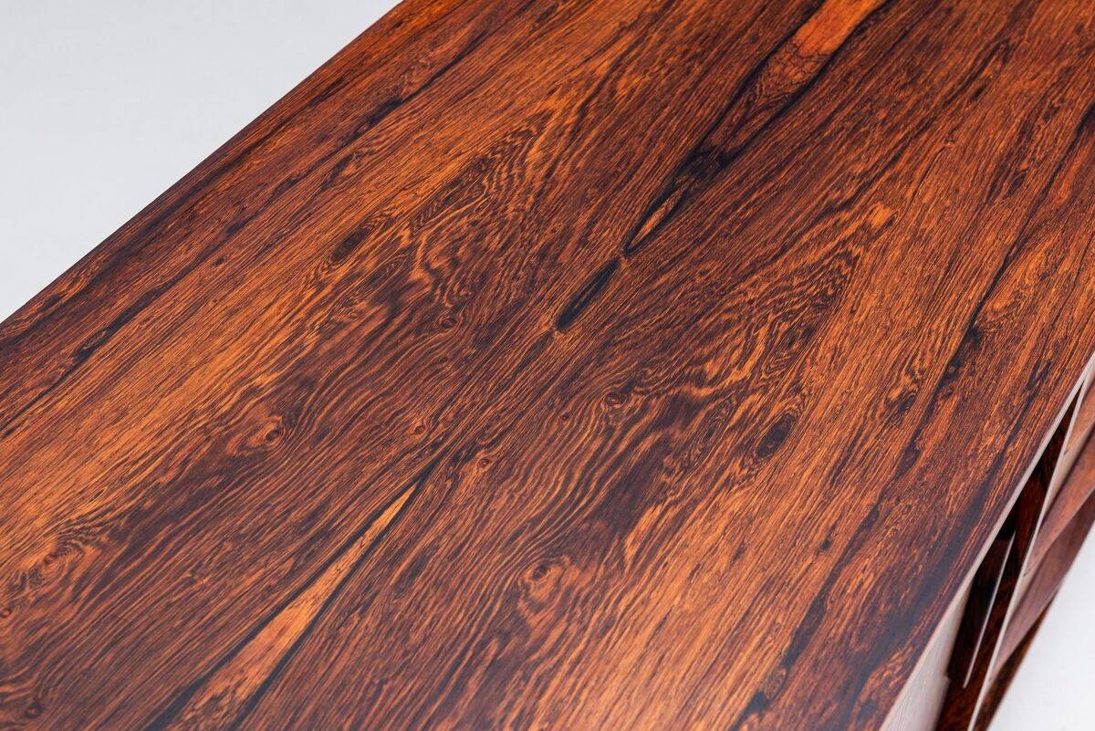 Scandinavian symmetric sideboard in rosewood Denmark 1960