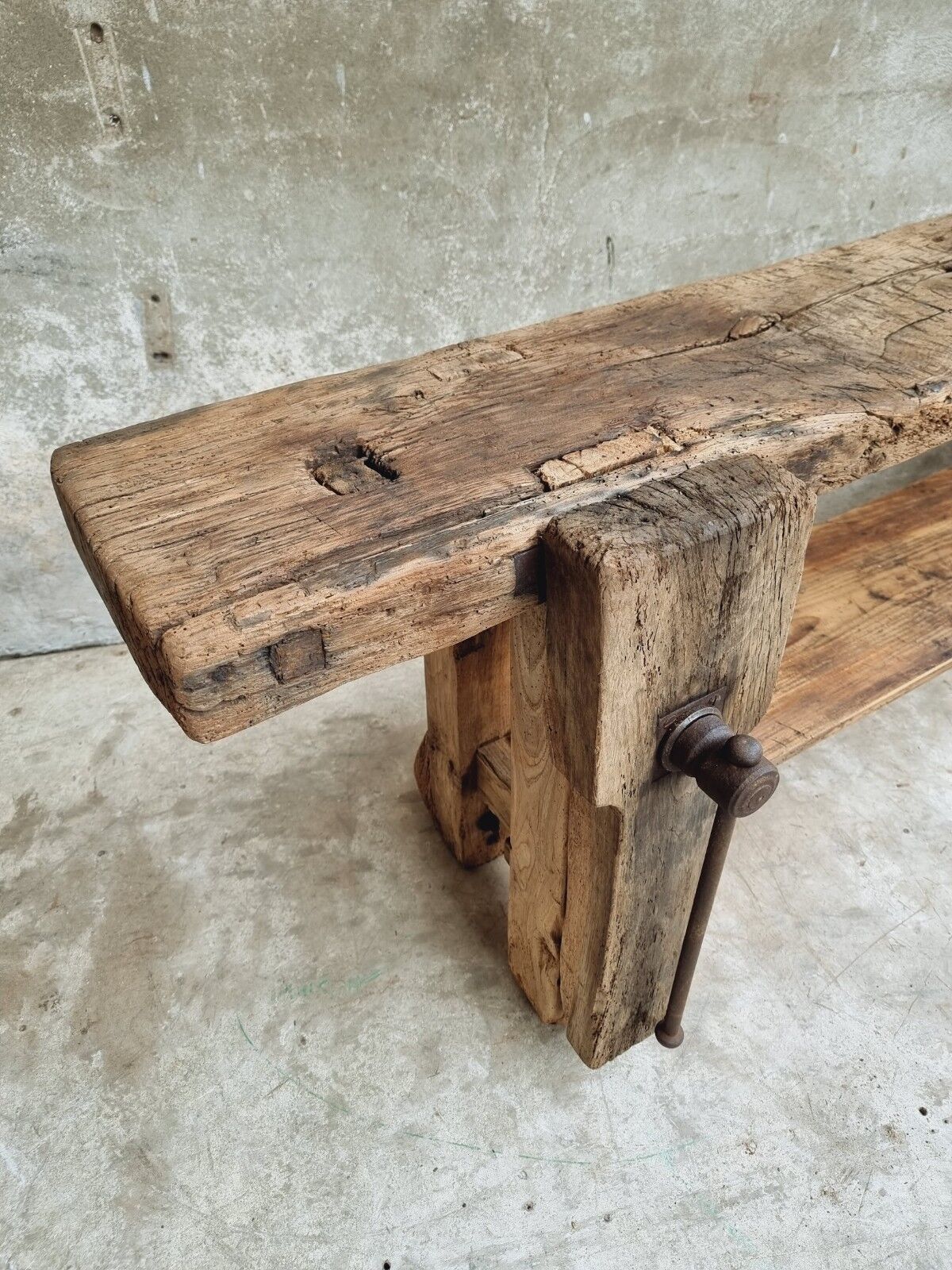 Workbench oak side table 19th century
