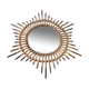 Miroir soleil rotin 66x66cm