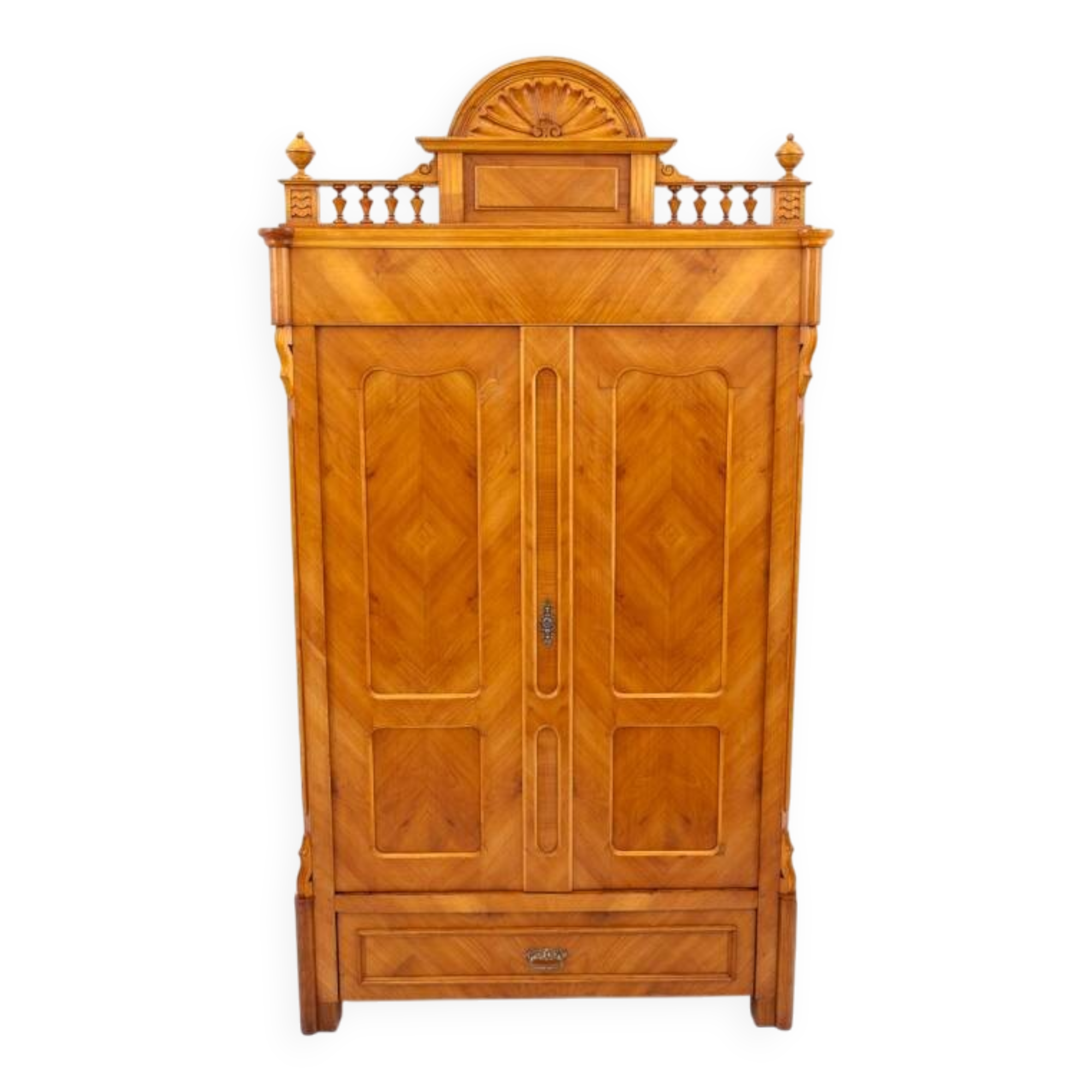 Antique wardrobe, Western Europe, around 1900. After renovation.