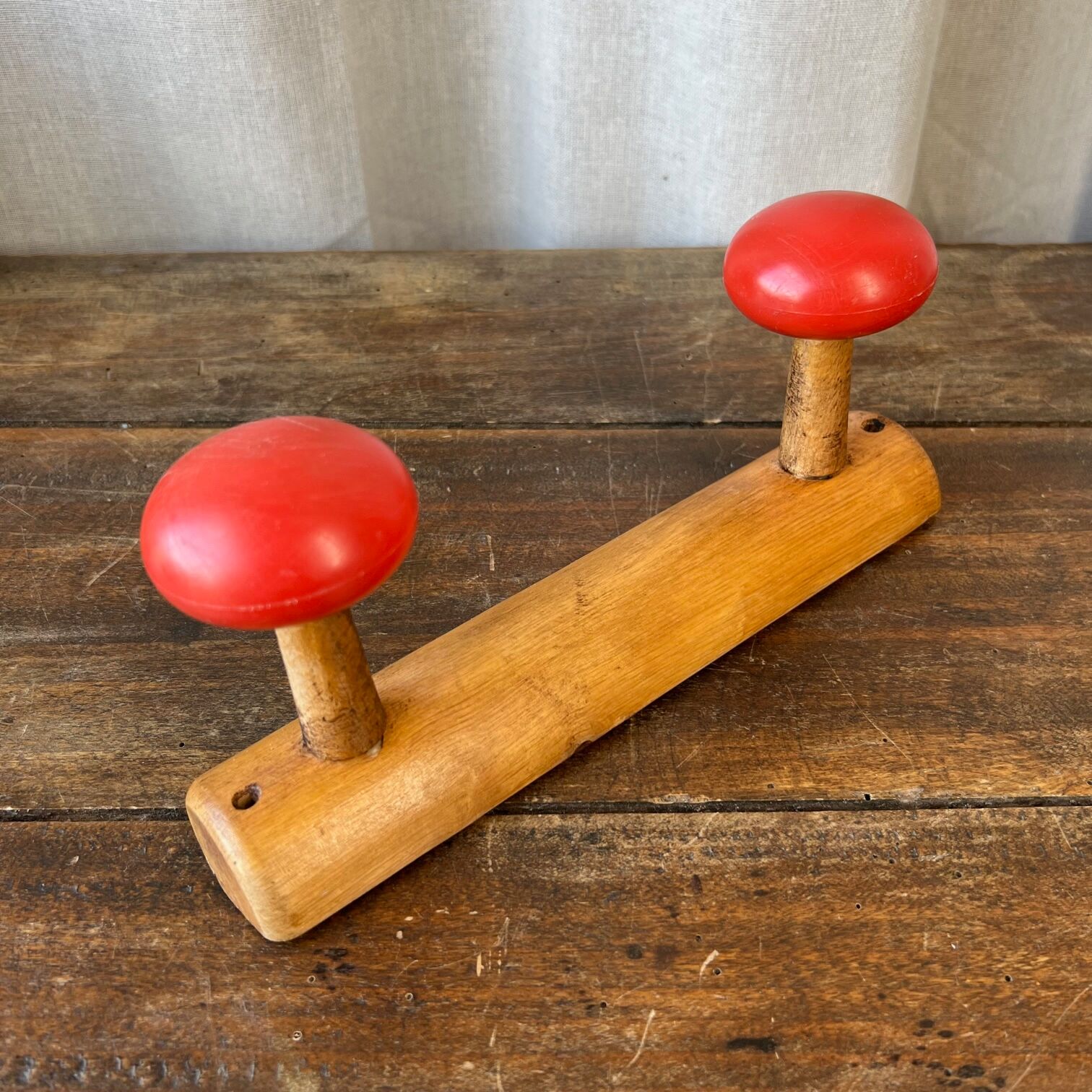 Vintage wooden hook "mushroom"
