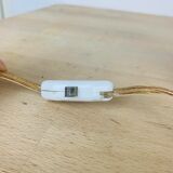 Art Deco blue glass lamp