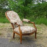 Antique Voltaire armchair with 4-position reclining backrest