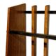 Italian umbrella door in teak and metal, 1960s