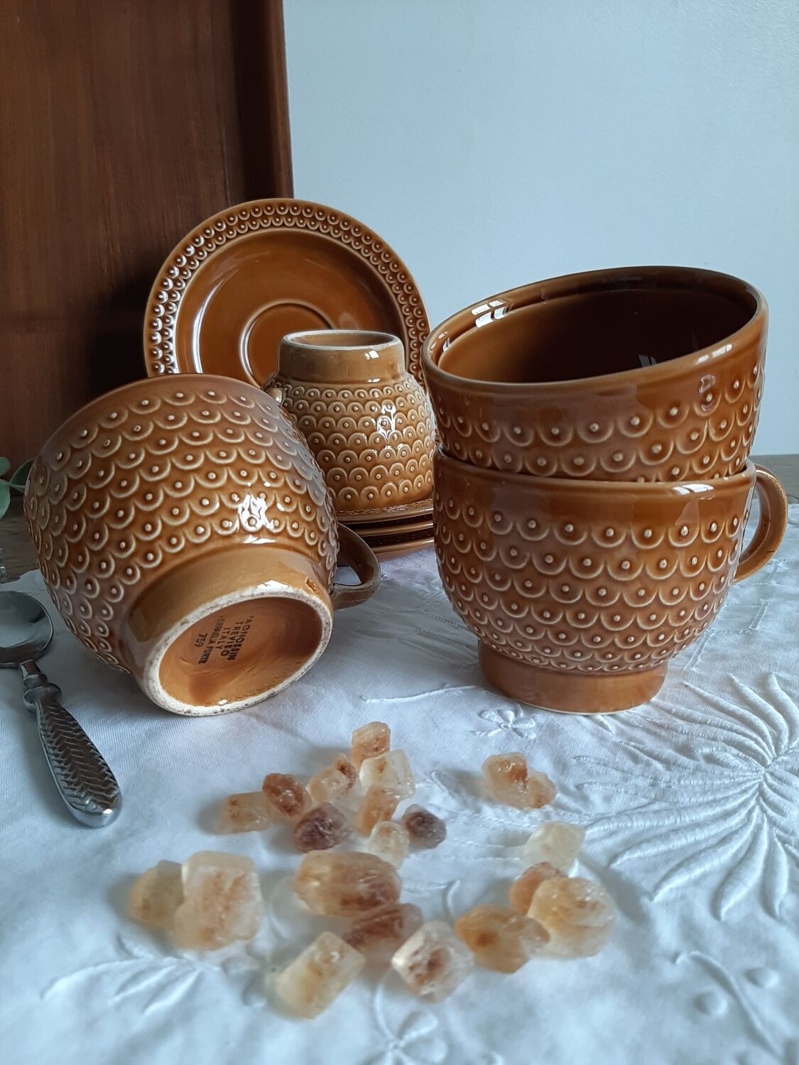 Vintage cups and saucers Pagnossin