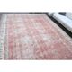 1960s Vintage Persian Handmade Wool Cotton Light Red Area Rug 280x360