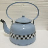 Vintage enameled metal kettle