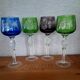 4 Nachtmann crystal Romer glasses from the 1970s/80s.
