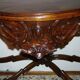 Ancienne console en noyer sculpté style Louis-Philippe