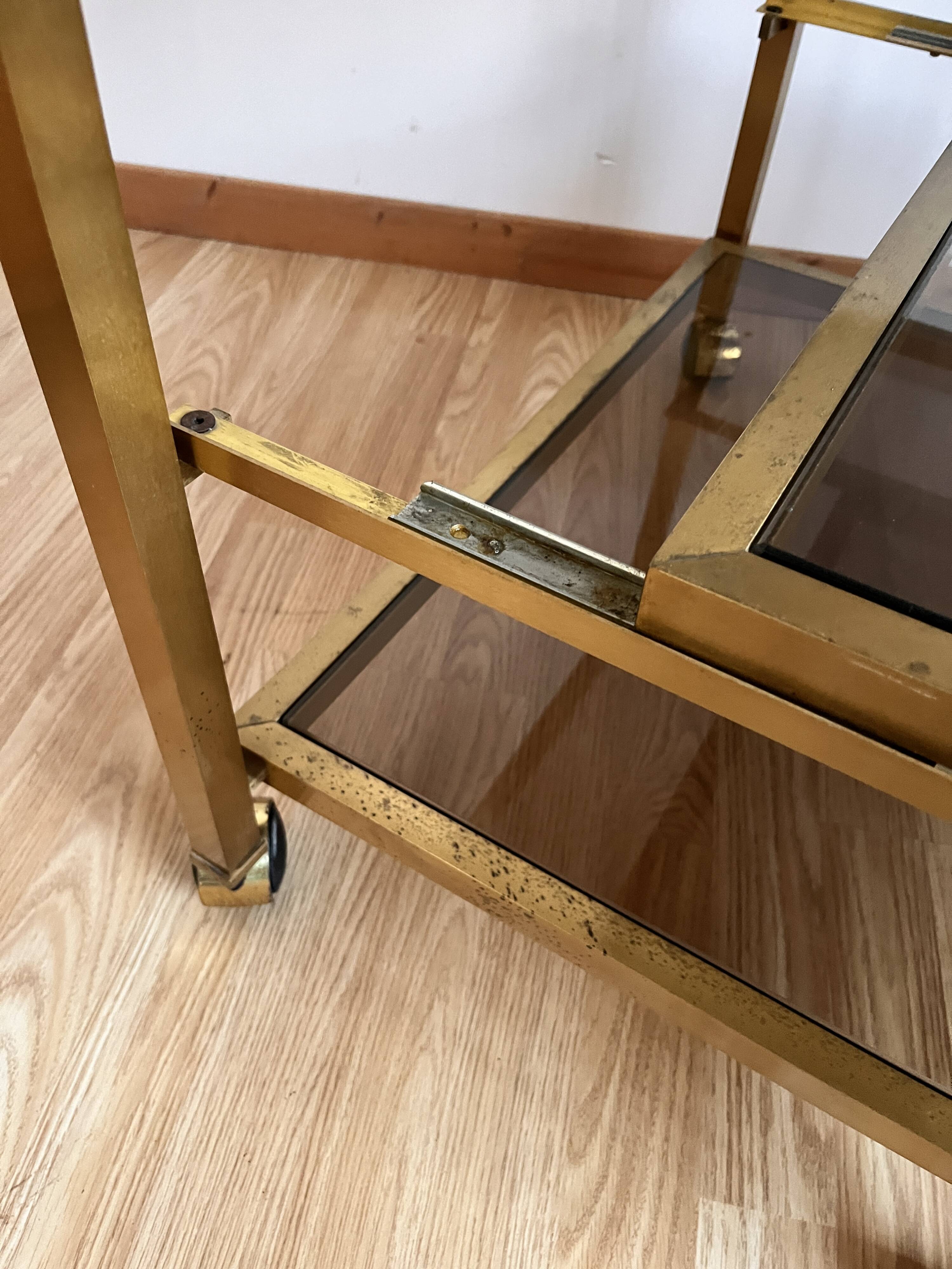 Glass and gold dessert