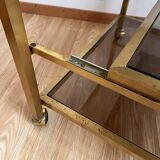 Glass and gold dessert