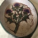 Vintage fondue pot and dish