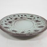 Ceremic lava cup in brown and turquoise, 1970's