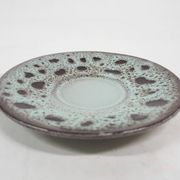 Ceremic lava cup in brown and turquoise, 1970's