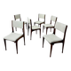 Set of 6 Italian design chairs Carlo de Carlo Cassina model 693 late 50s bouclette