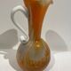 Pichet en verre chamarré années 60/70