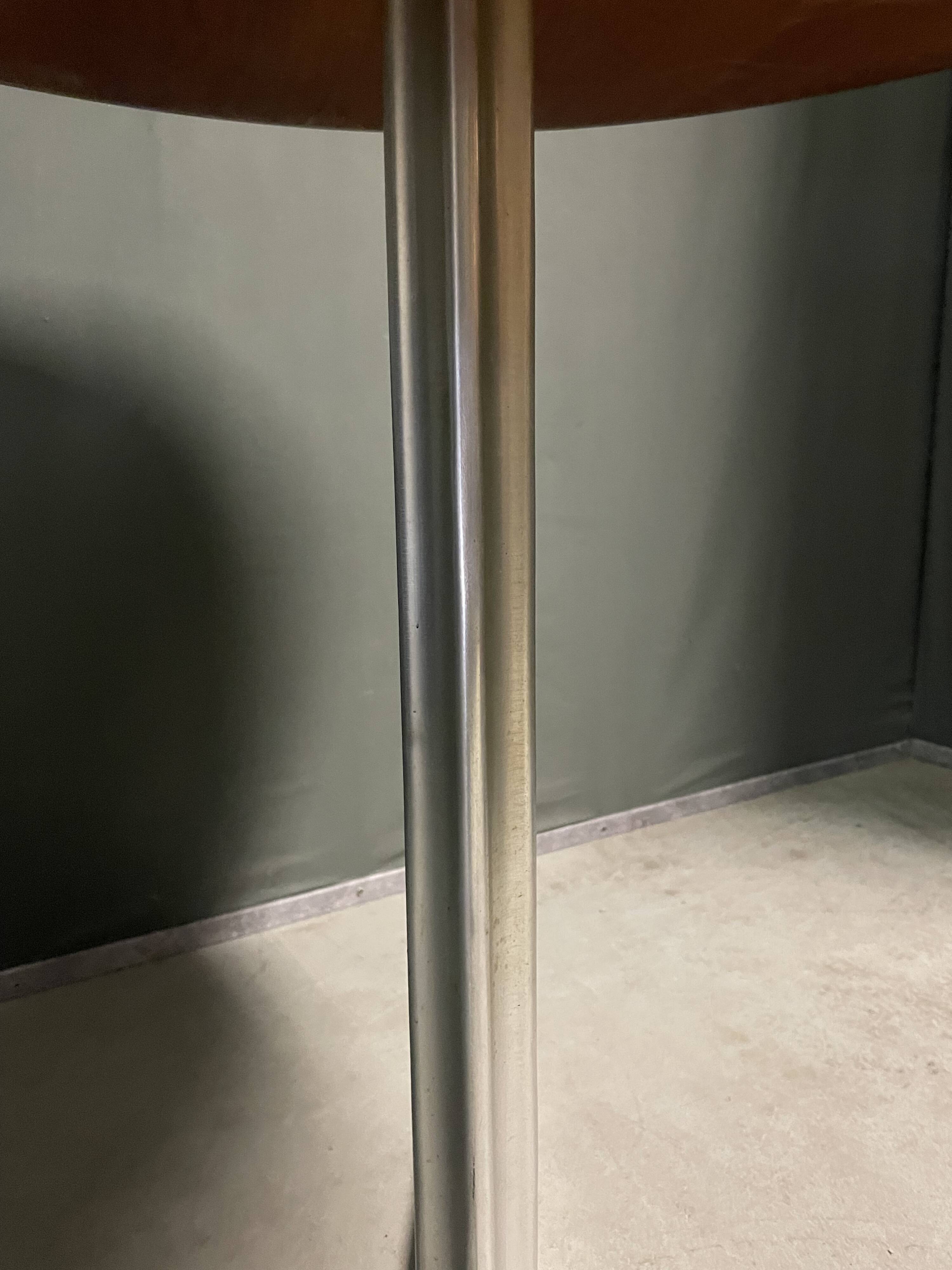 VERY RARE CANNELÉE BASE DINING TABLE BY ARNE JACOBSEN, Fritz Hansen, 1960s